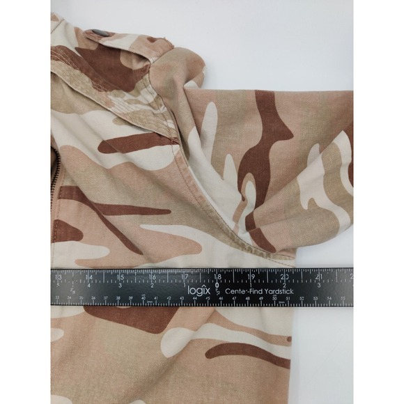 Forever 21 Camo Print Hooded Anorak Jacket Military Army Style Medium Womens - Picture 9 of 11